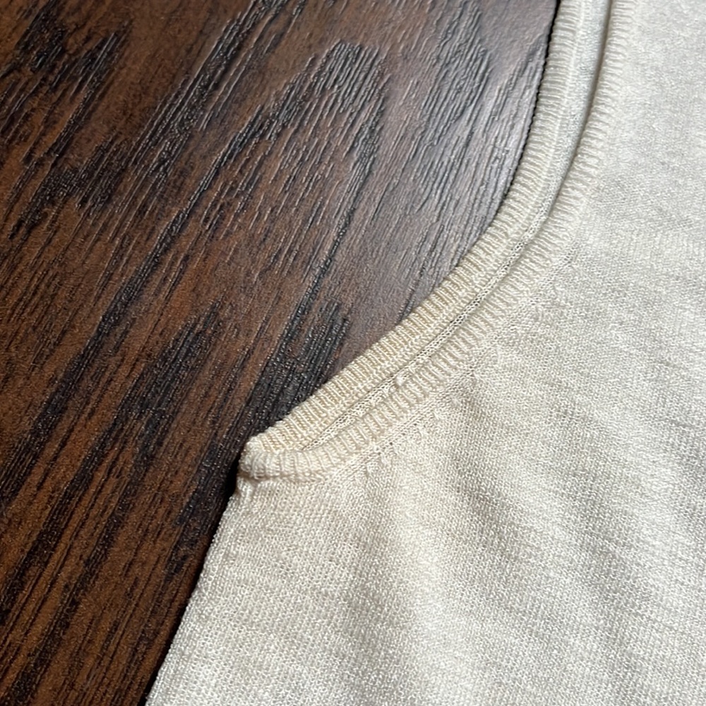 Akris Cream Linen/Silk Sleeveless Top - Picture 8 of 9